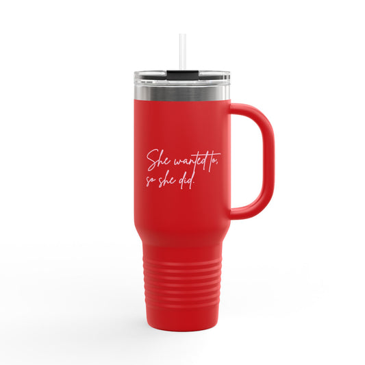 "So She Did" Signature Tumbler